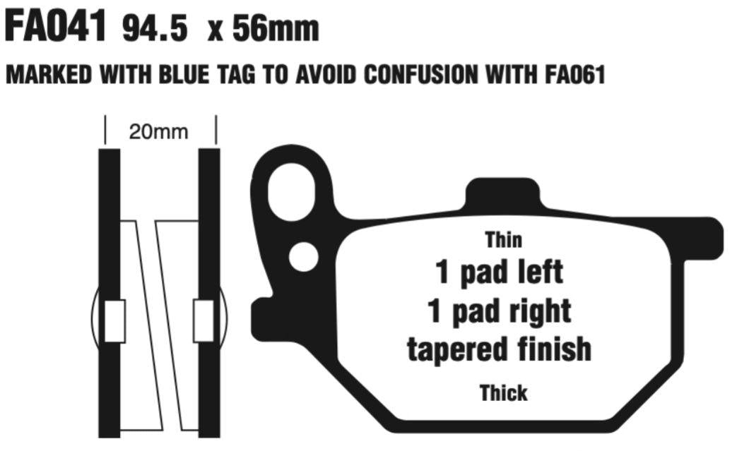 EBC FA Series Disc Pad Set - FA041