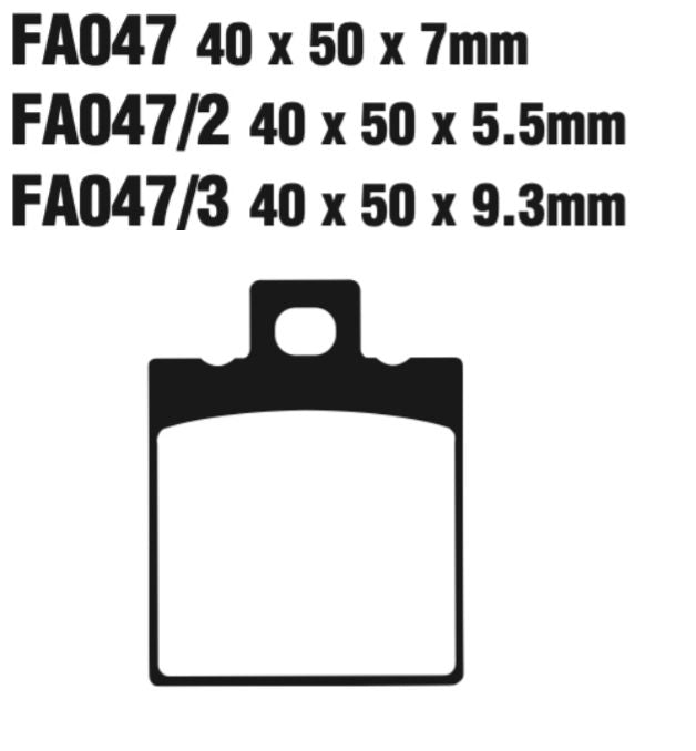 EBC FA Series R Disc Pad Set - FA047/2R