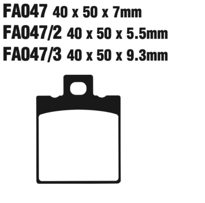 EBC Double-H Sintered Disc Pad Set - FA047HH