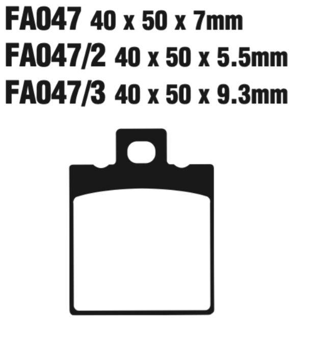 EBC FA Series R Disc Pad Set - FA047R