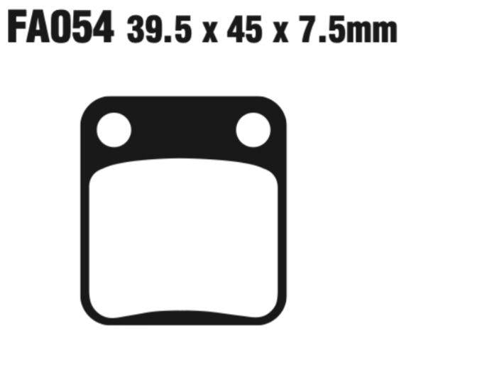 EBC Double-H Sintered Disc Pad Set - FA054HH