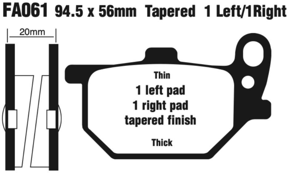 EBC FA Series Disc Pad Set - FA061