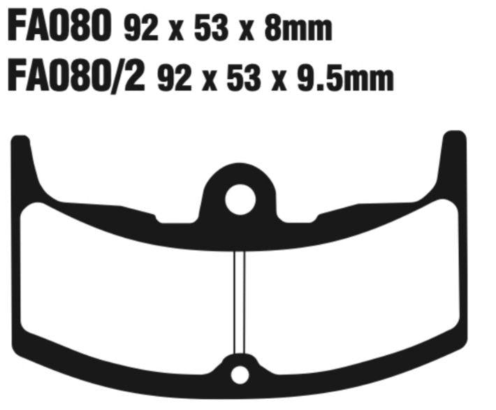 EBC FA Series Disc Pad Set - FA080/2