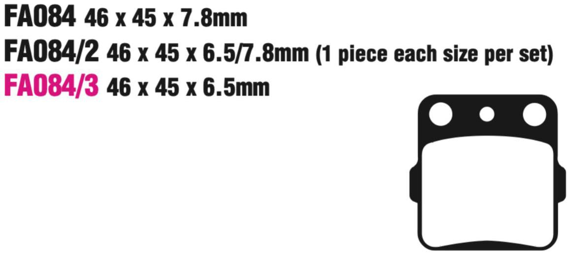 EBC FA Series R Disc Pad Set - FA084R