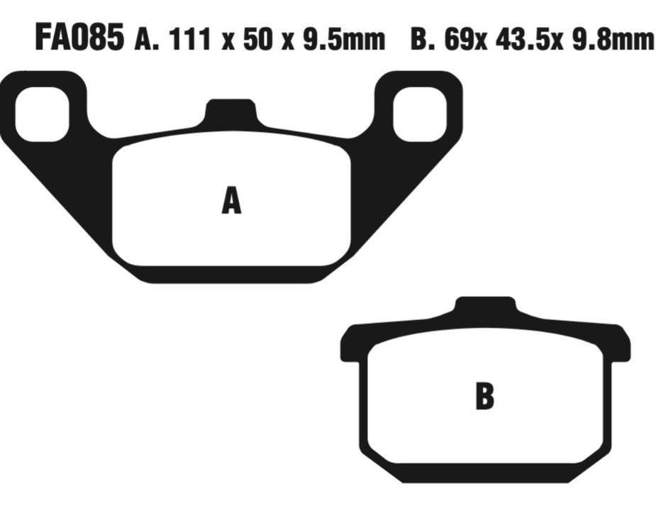 EBC Double-H Sintered Disc Pad Set - FA085HH
