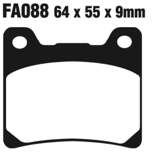 EBC Double-H Sintered Disc Pad Set - FA088HH