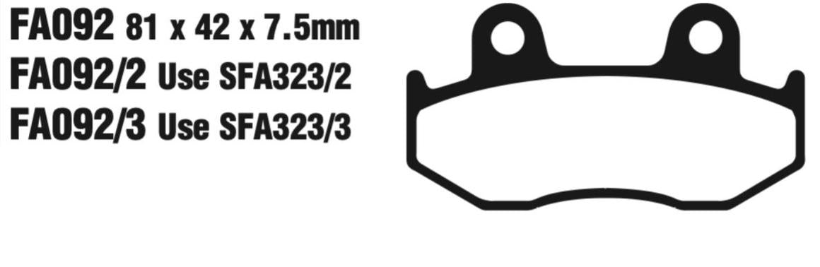 EBC FA Series R Disc Pad Set - FA092R