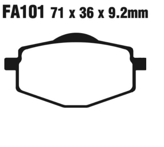 EBC FA Series R Disc Pad Set - FA101R