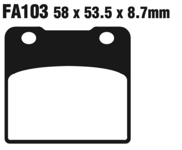EBC Double-H Sintered Disc Pad Set - FA103HH