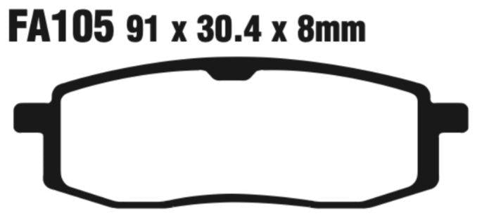 EBC Carbon TT Disc Pad Set - FA105TT