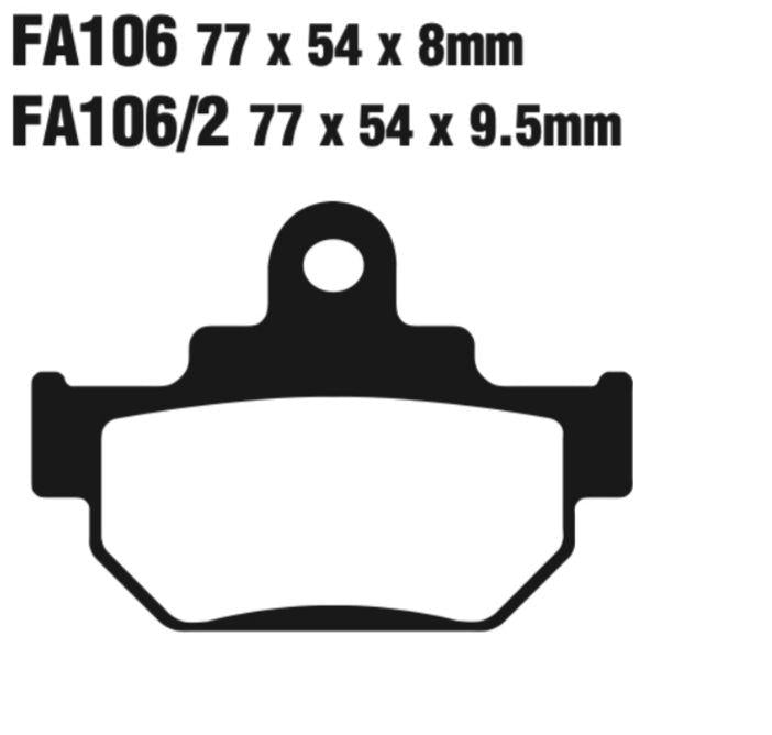 EBC FA Series R Disc Pad Set - FA106R