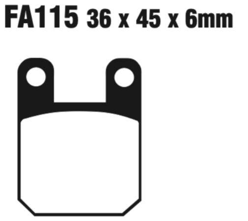 EBC FA Series R Disc Pad Set - FA115R