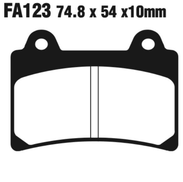 EBC Double-H Sintered Disc Pad Set - FA123HH