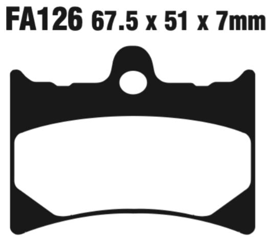 EBC Carbon TT Disc Pad Set - FA126TT