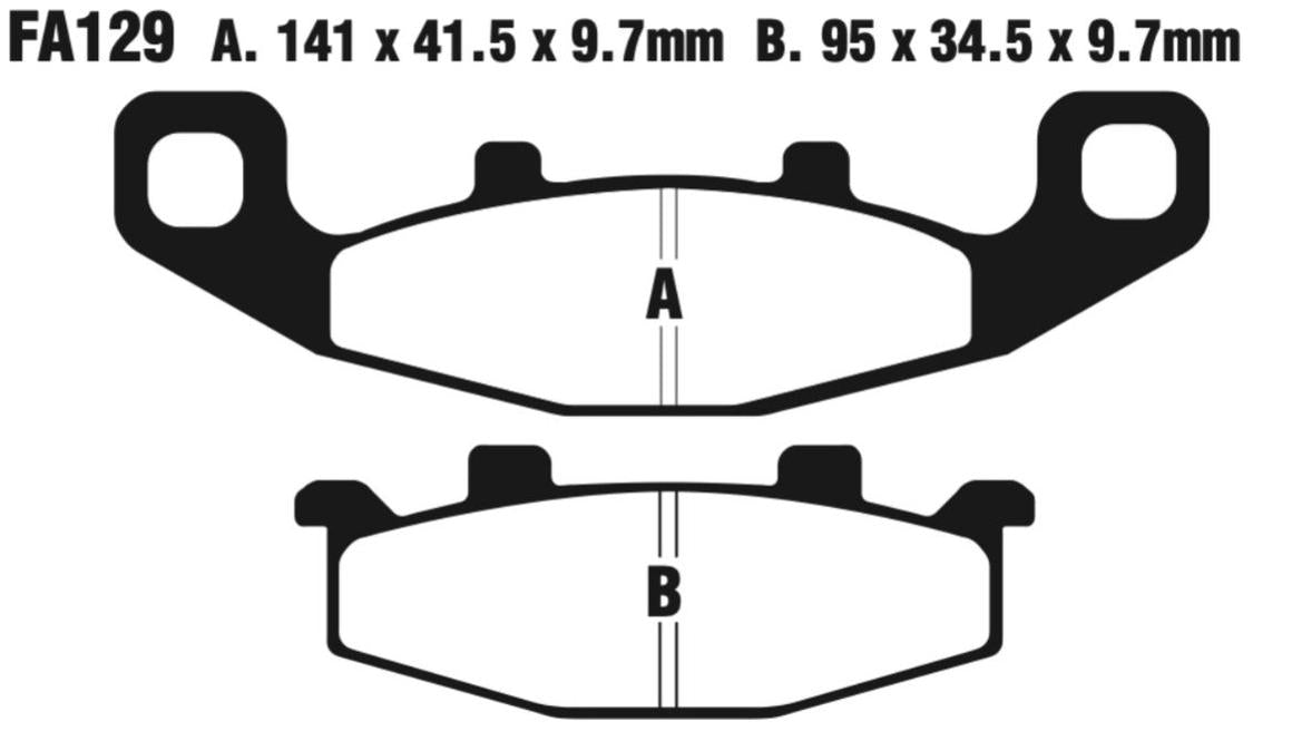 EBC Double-H Sintered Disc Pad Set - FA129HH