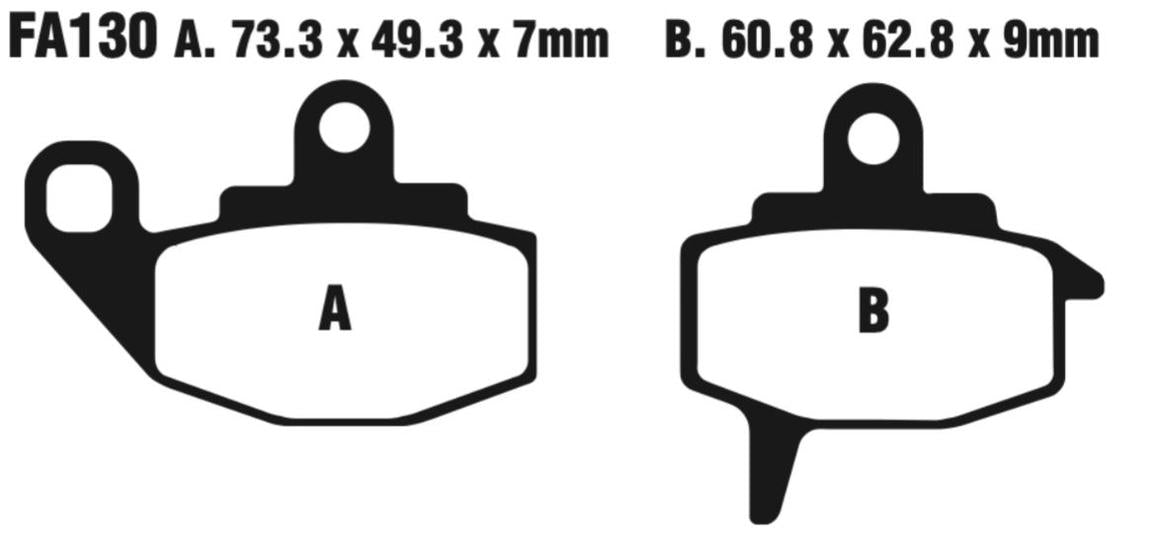 EBC Carbon TT Disc Pad Set - FA130TT