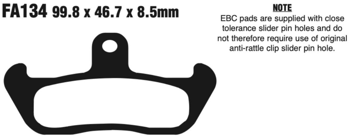 EBC FA Series R Disc Pad Set - FA134R