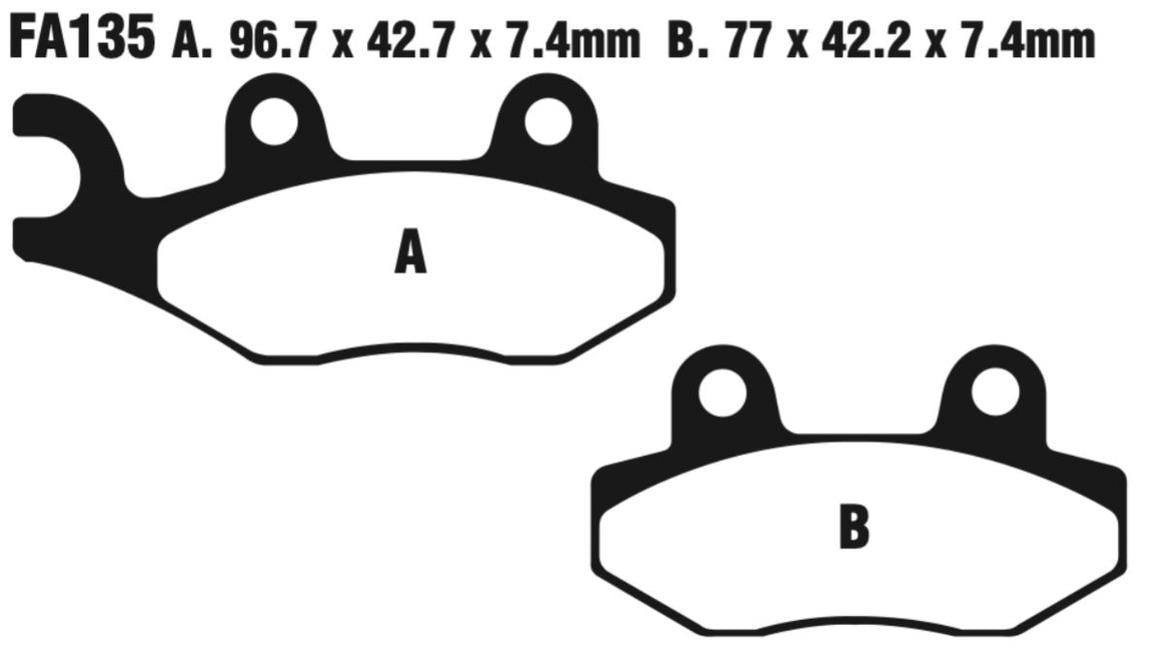 EBC MXS Offroad Race Sintered Disc Pad Set - MXS135