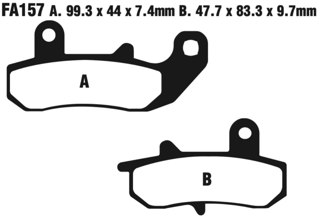 EBC FA Series R Disc Pad Set - FA157R
