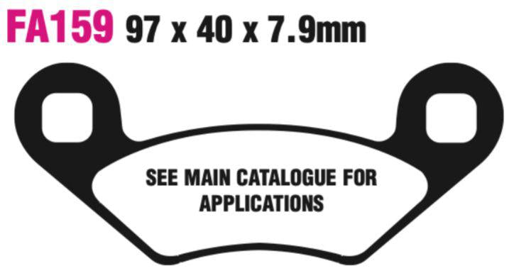 EBC FA Series R Disc Pad Set - FA159R
