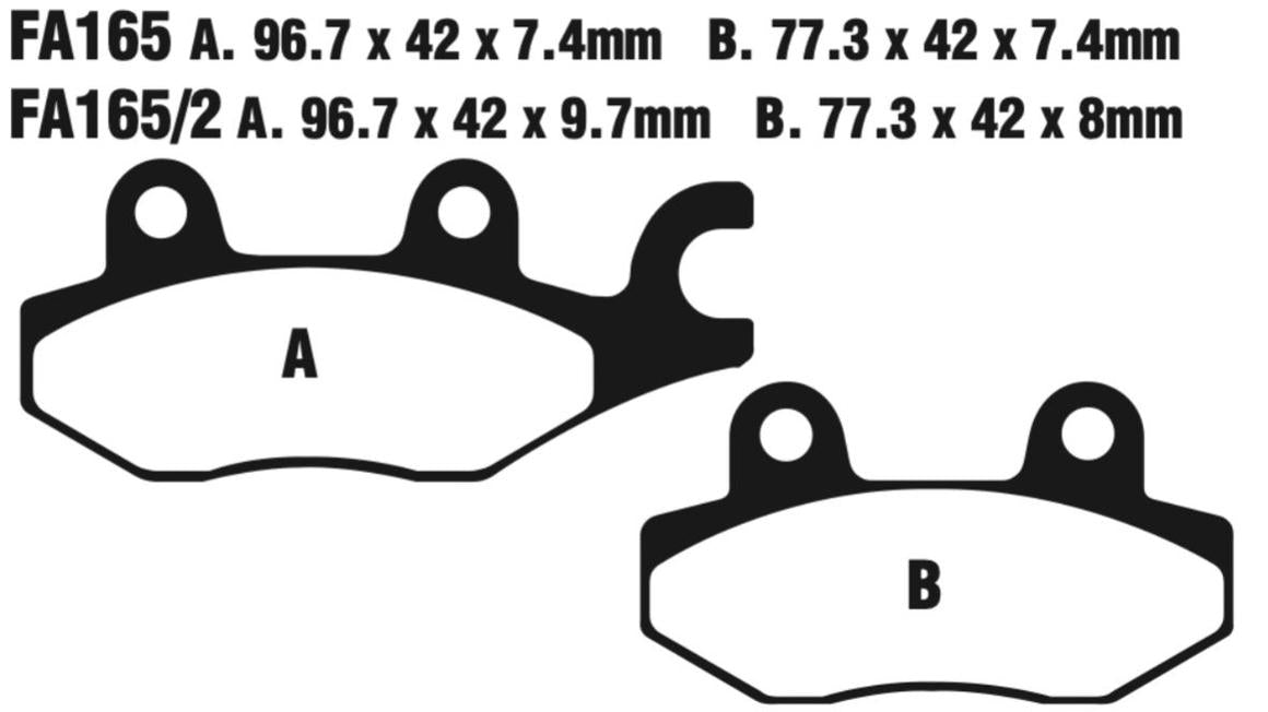 EBC FA Series R Disc Pad Set - FA165R