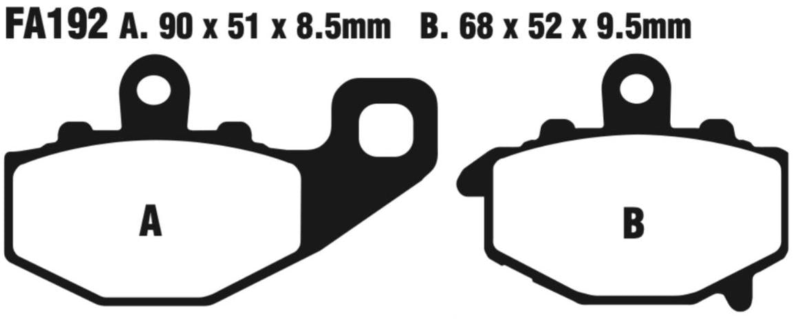 EBC Double-H Sintered Disc Pad Set - FA192HH