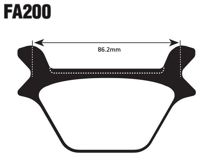 EBC FA Series Vee Disc Pad Set - FA200V