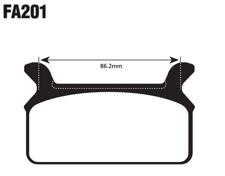 EBC FA Series Vee Disc Pad Set - FA201V