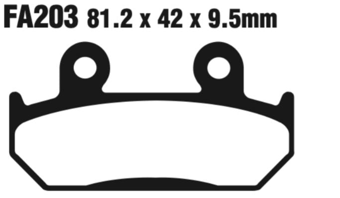 EBC Double-H Sintered Disc Pad Set - FA203HH