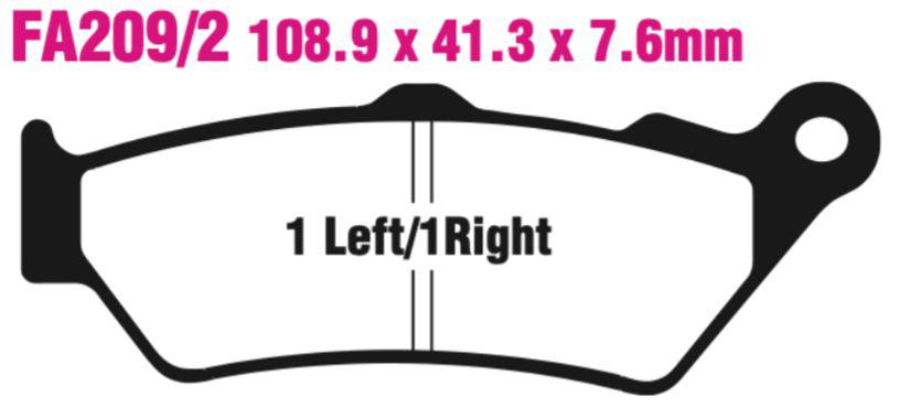 EBC FA Series Disc Pad Set - FA209/2