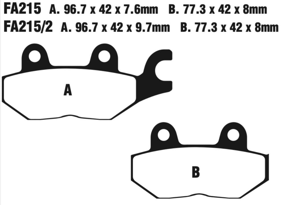 EBC Double-H Sintered Disc Pad Set - FA215HH