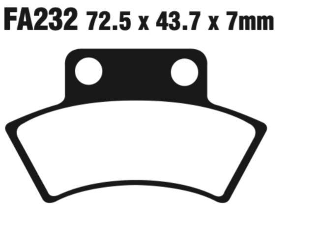 EBC FA Series R Disc Pad Set - FA232R