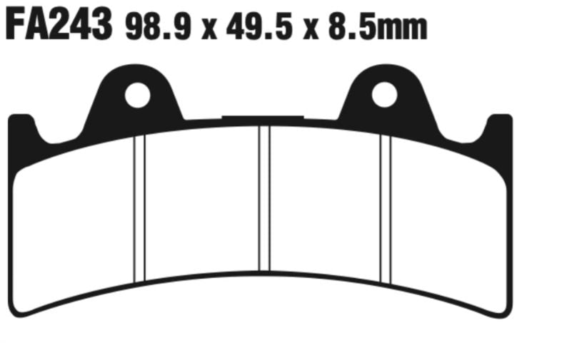 EBC Double-H Sintered Disc Pad Set - FA243HH