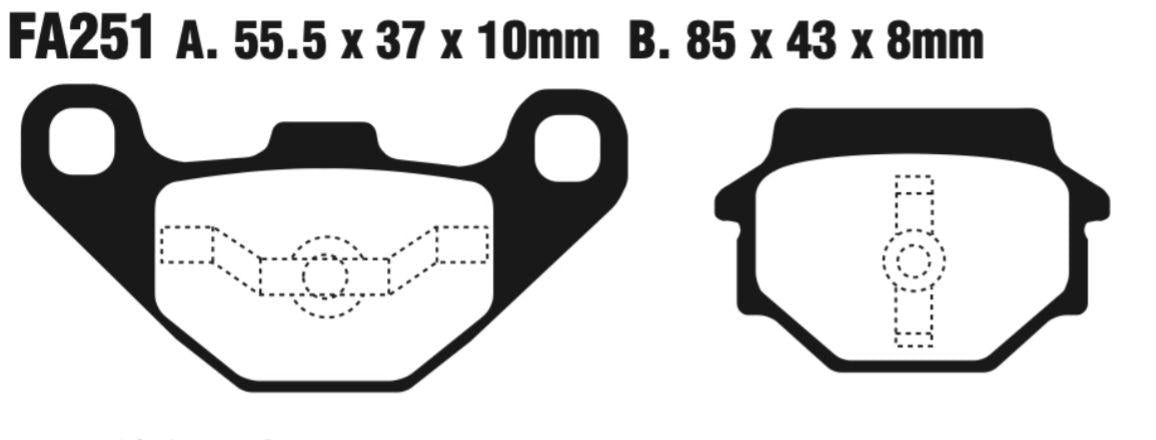 EBC FA Series Disc Pad Set - FA251