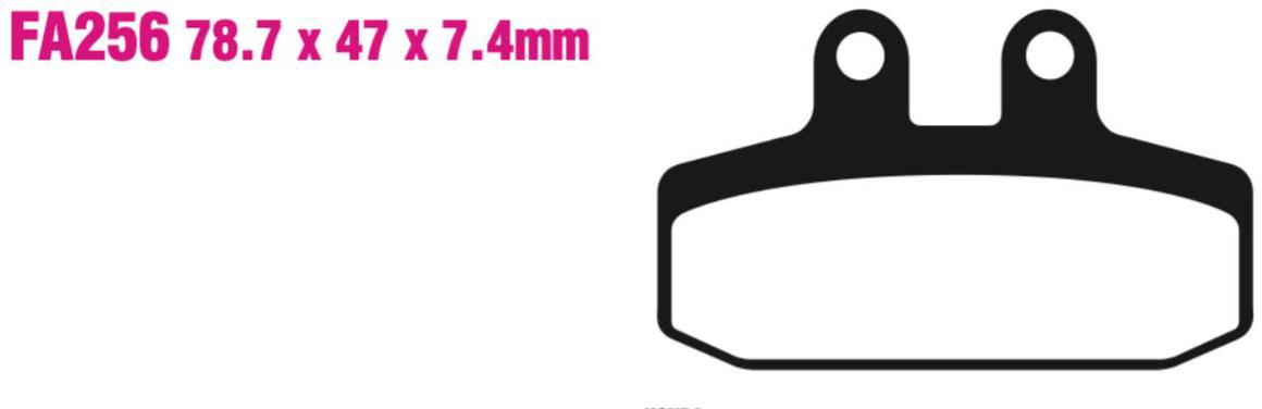 EBC Carbon TT Disc Pad Set - FA256TT