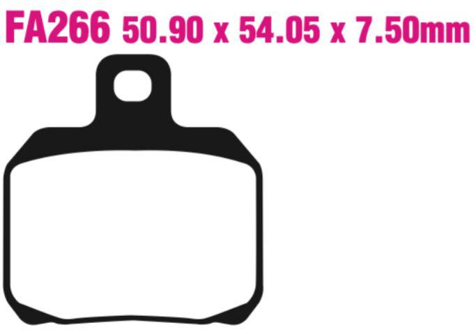 EBC Double-H Sintered Disc Pad Set - FA266HH