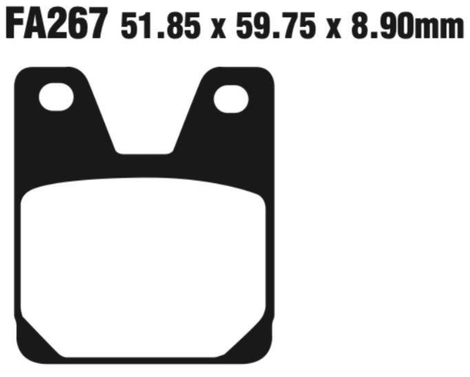 EBC Double-H Sintered Disc Pad Set - FA267HH