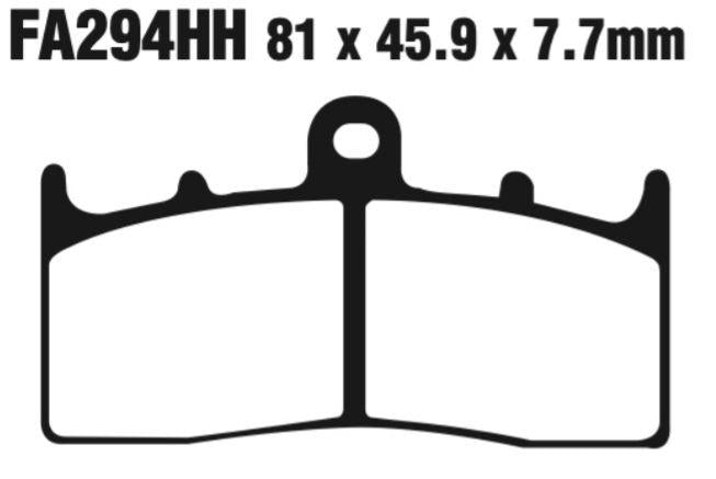 EBC Double-H Sintered Disc Pad Set - FA294HH