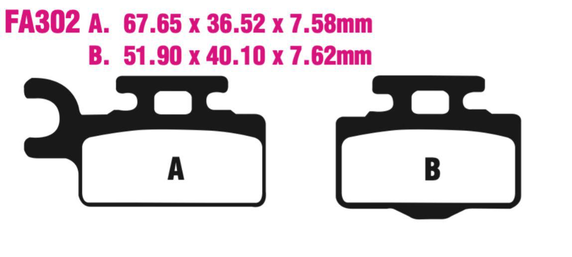 EBC Carbon TT Disc Pad Set - FA302TT