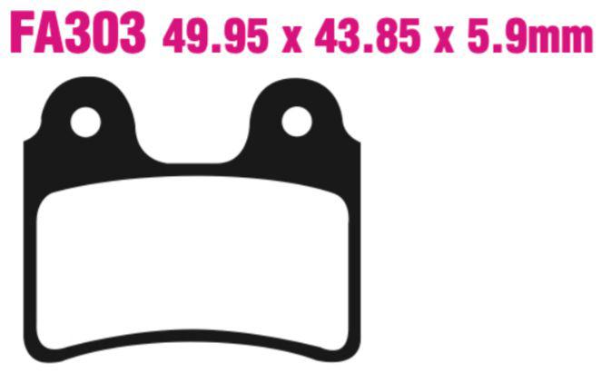 EBC Carbon TT Disc Pad Set - FA303TT