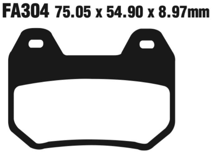 EBC Double-H Sintered Disc Pad Set - FA304HH
