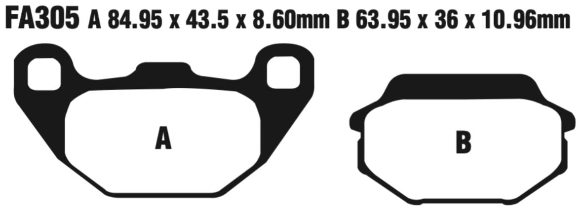 EBC FA Series R Disc Pad Set - FA305R