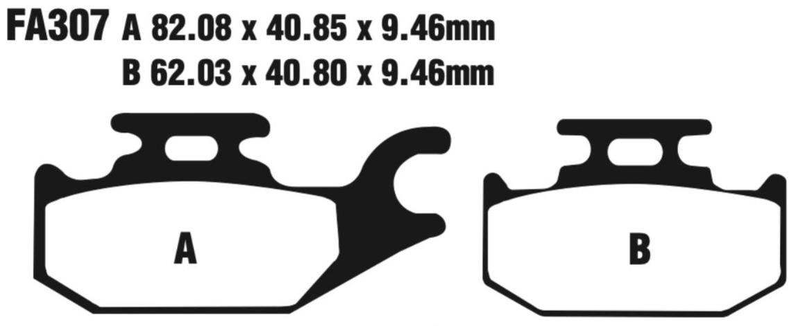 EBC Carbon TT Disc Pad Set - FA307TT