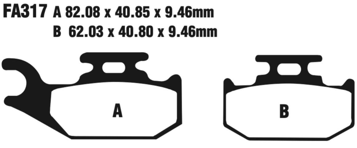 EBC FA Series R Disc Pad Set - FA317R