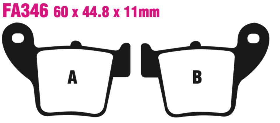 EBC FA Series R Disc Pad Set - FA346R