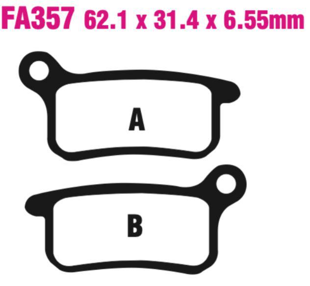 EBC FA Series R Disc Pad Set - FA357R