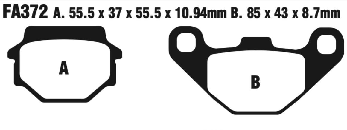 EBC FA Series R Disc Pad Set - FA372R
