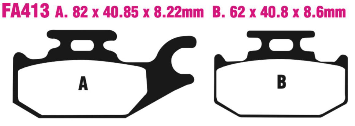 EBC Carbon TT Disc Pad Set - FA413TT