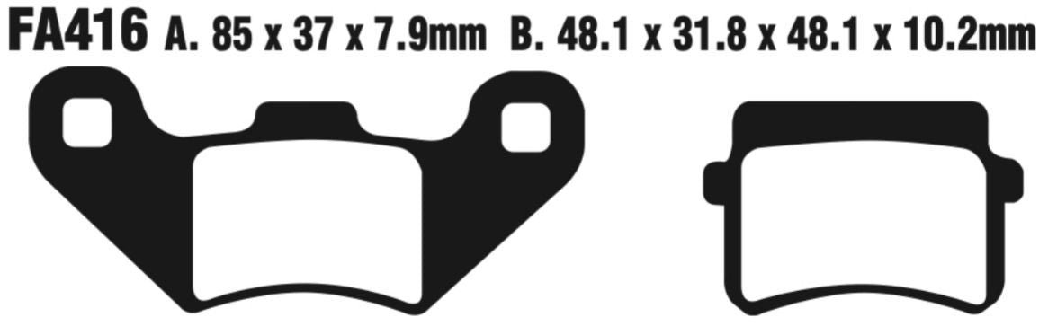 EBC Carbon TT Disc Pad Set - FA416TT