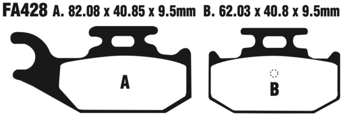 EBC Carbon TT Disc Pad Set - FA428TT